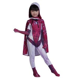 Kids Spider Superhero Costume - Red and White